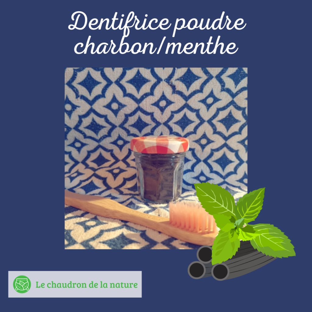 Dentifrice poudre charbonmenthe
