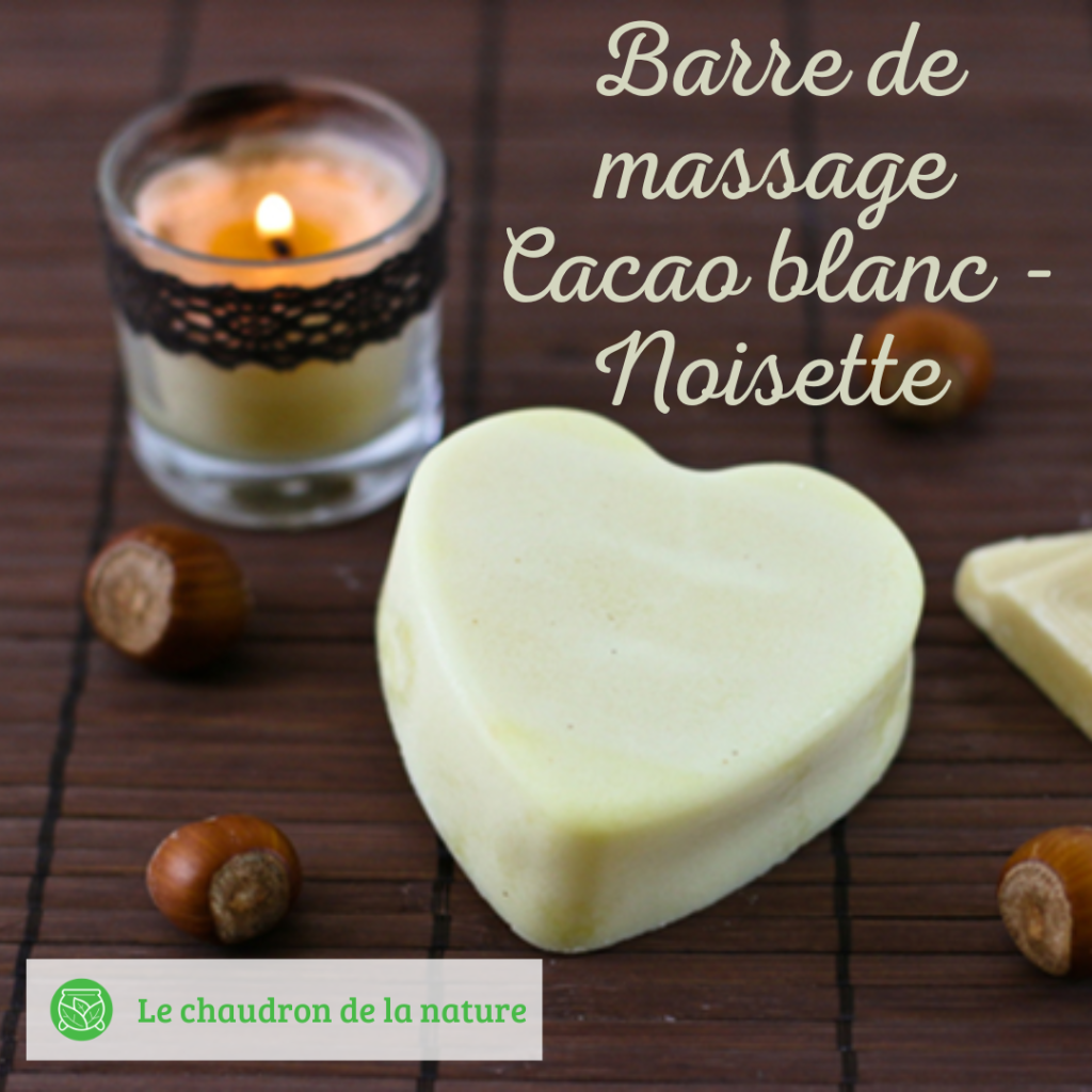 Barre de massage Cacao blanc - Noisette