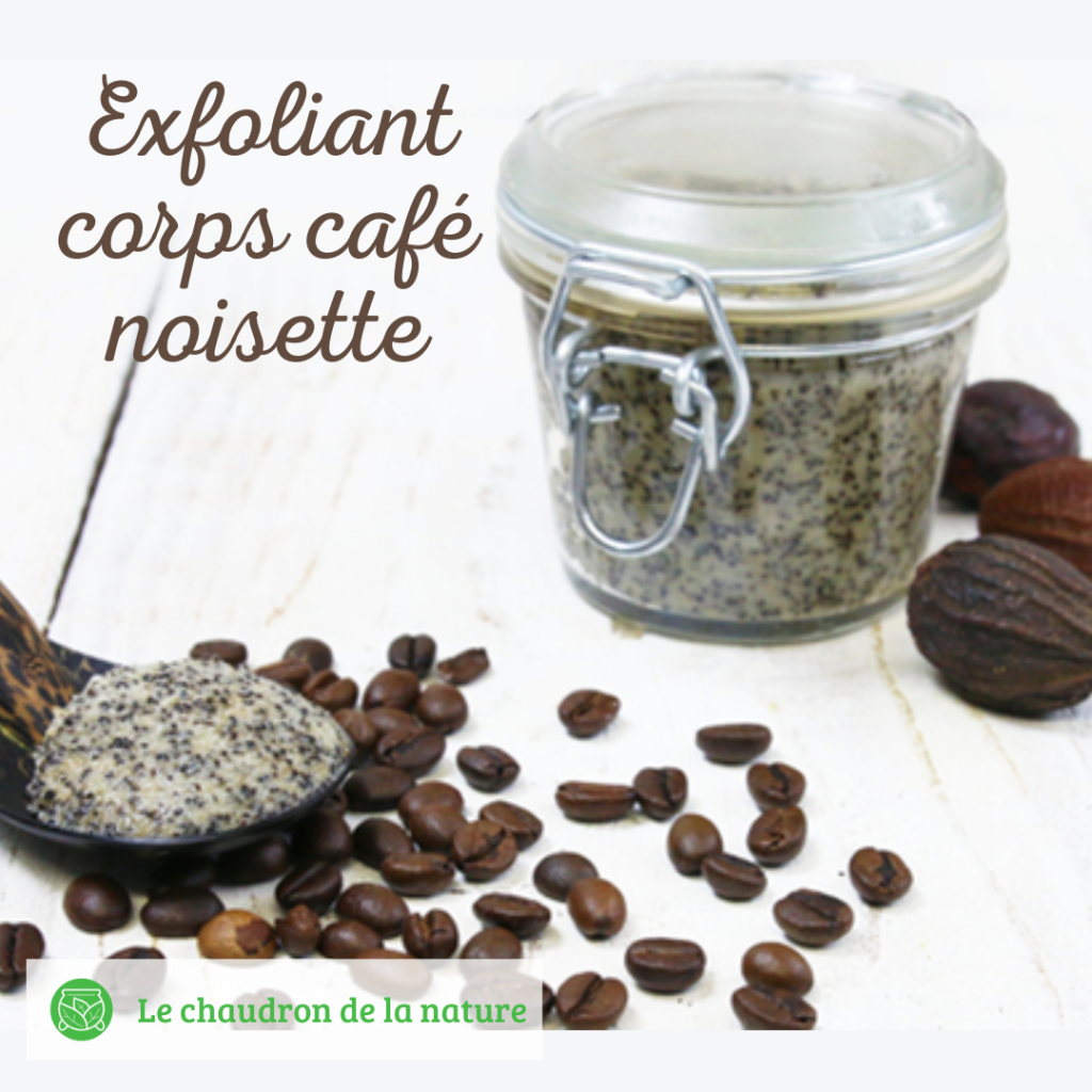 Exfoliant corps café noisette