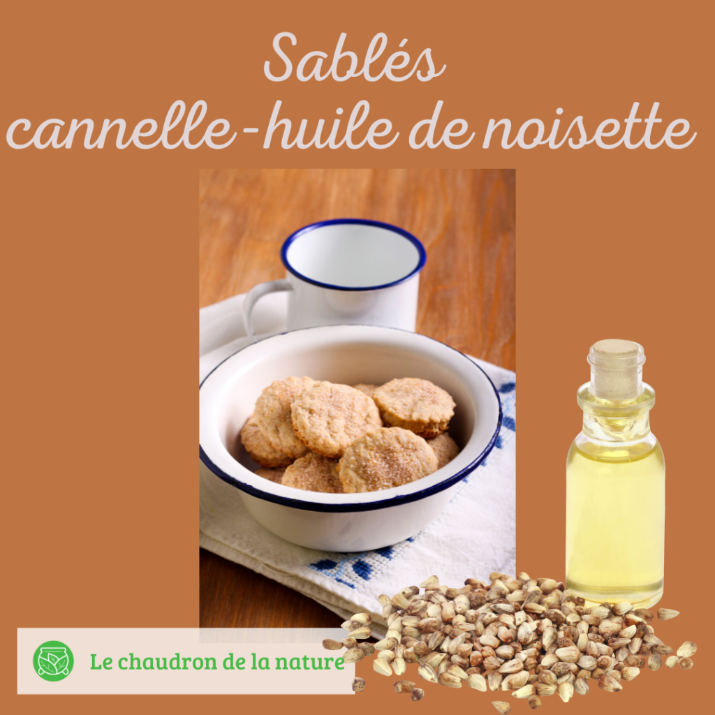 Sablés cannelle-huile de noisette