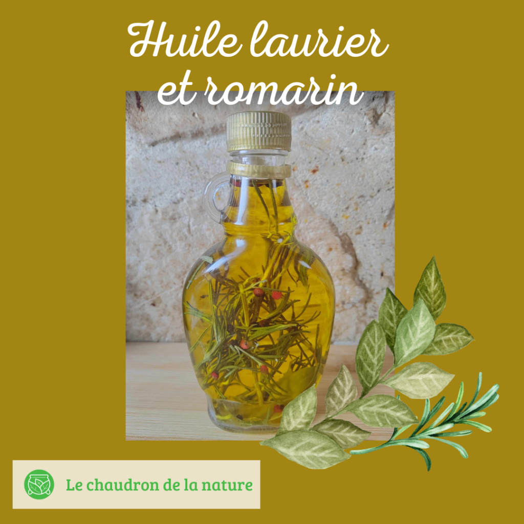 huile laurier et romarin