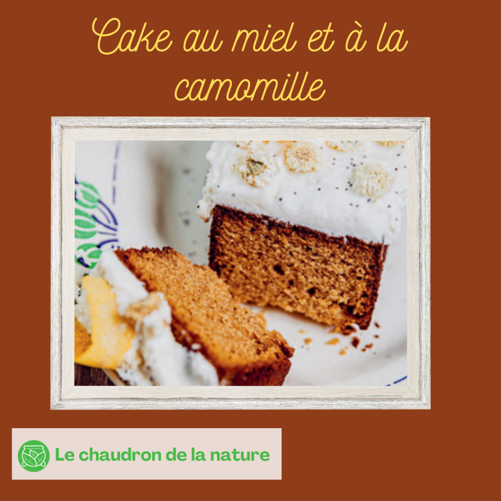 Cake au miel et à la camomille