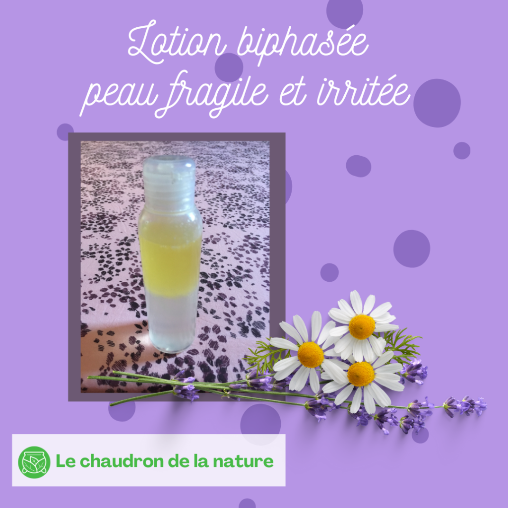 Lotion biphasée peau fragile et irritée